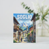 Carte Postale Soglio Suisse (Debout devant)