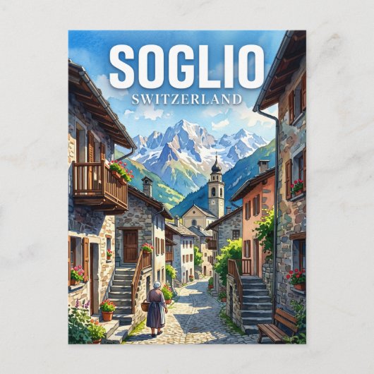 Carte Postale Soglio Suisse (Devant)