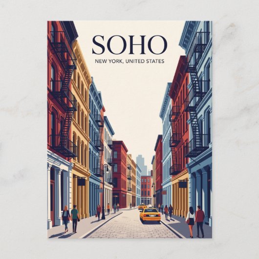 Carte Postale SoHo État de New York (Devant)