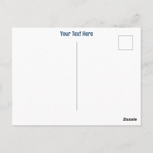 Carte Postale Soie bleue (Dos)