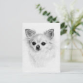 Carte Postale Soigné - Peint à la main Chihuahua Art (Debout devant)