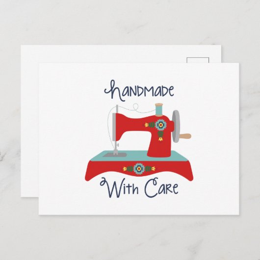 Carte Postale Soigneusement fabriquée à la main (Devant / Derrière)