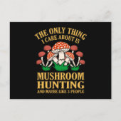 Carte Postale Soin à propos de la chasse aux champignons Morels (Devant)