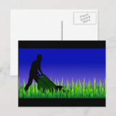 Carte Postale soin de pelouse de la scène verte (Devant / Derrière)