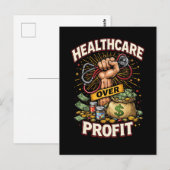 Carte Postale Soins avant le profit (Devant / Derrière)
