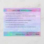 Carte Postale Soins de Merci chic Iridescente moderne tendance (Dos)