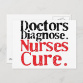 Carte Postale Soins infirmiers (Devant / Derrière)