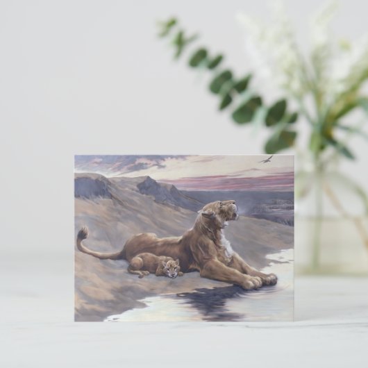 Carte Postale Soins maternels (Debout devant)