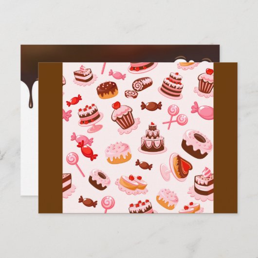 Carte Postale Soins sucrés (Devant / Derrière)