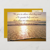 Carte Postale Soins Sunset_ (Devant / Derrière)