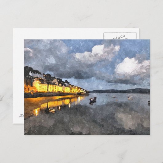 CARTE POSTALE SOIR (Devant / Derrière)