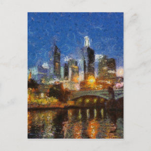 Carte Postale Soirée à Melbourne