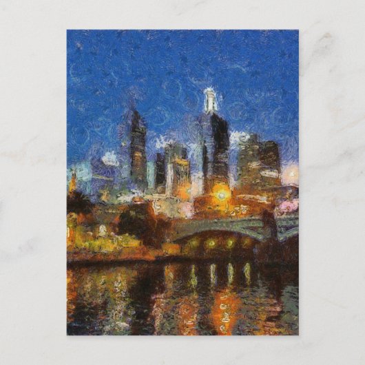 Carte Postale Soirée à Melbourne (Devant)