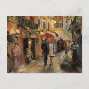 Carte Postale Soirée à Paris