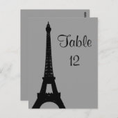 Carte Postale Soirée à Paris Numéro de tableau (Devant / Derrière)