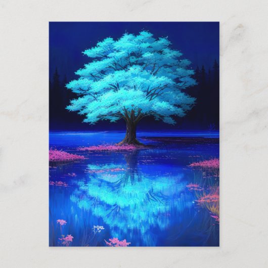 Carte Postale Soirée au Bleu Charme (Devant)