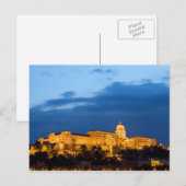 Carte Postale Soirée au château de Buda à Budapest (Devant / Derrière)