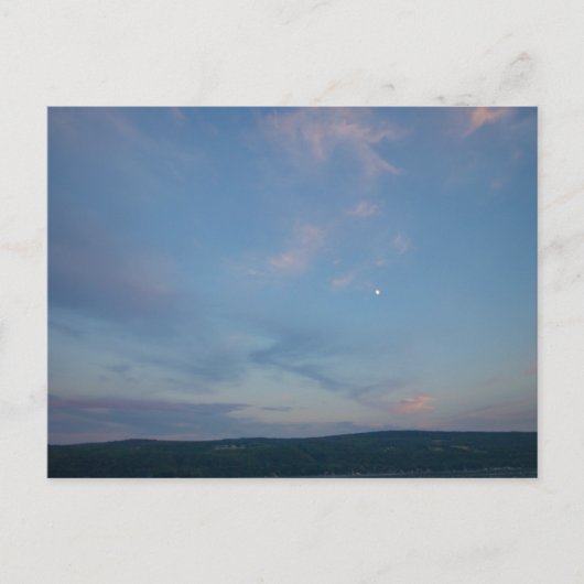 Carte Postale Soirée Au-Dessus Du Lac Keuka, New York (Devant)