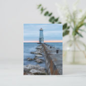 Carte Postale Soirée au phare de Frankfort (Debout devant)