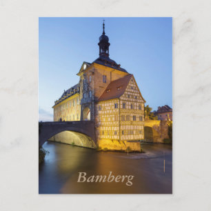 Carte Postale soirée Bamberg