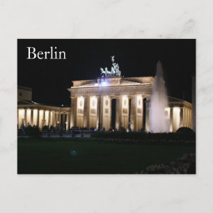 Carte Postale soirée berlin brandenburg