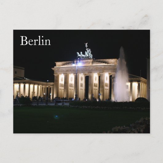 Carte Postale soirée berlin brandenburg (Devant)