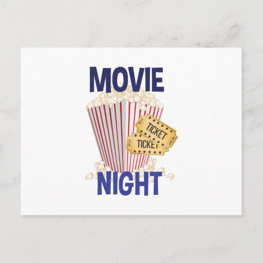 Carte Postale Soirée cinéma (Devant)