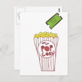 Carte Postale Soirée cinéma (Devant / Derrière)