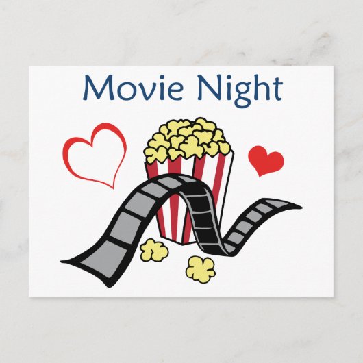 Carte Postale Soirée cinéma (Devant)