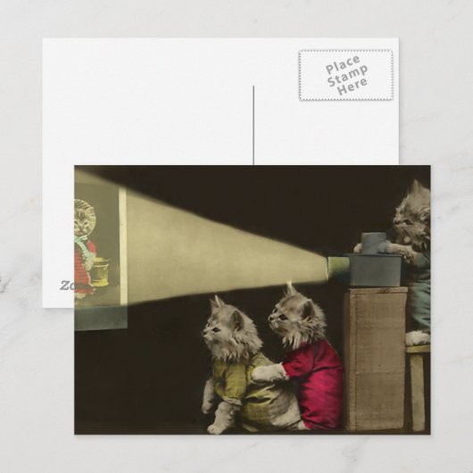 Carte Postale Soirée cinéma (Devant / Derrière)