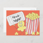 Carte Postale Soirée cinéma (Devant / Derrière)