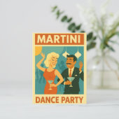 Carte Postale Soirée Dansante Martini Milieu de Siècle (Debout devant)