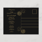 Carte Postale Soirée de desserts et de vins pour le réveillon du (Dos)