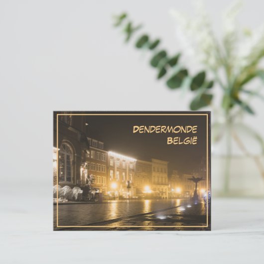 Carte Postale Soirée de détente à Dendermonde, Belgique (Debout devant)