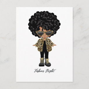 Carte Postale Soirée de mode pour filles