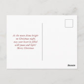 Carte Postale Soirée de Noël envoûtante avec des chatons (Dos)