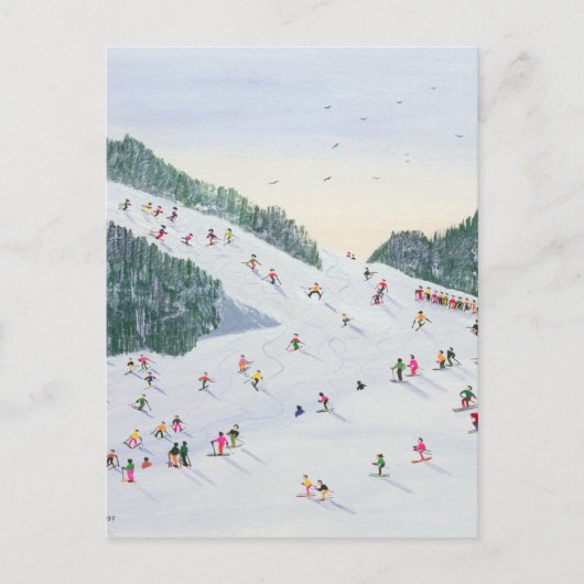 Carte Postale Soirée de ski 1995 (Devant)