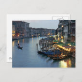 Carte Postale Soirée de Venise - Grand Canal (Devant / Derrière)