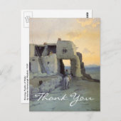 Carte Postale Soirée de Wachtel, Pueblo de Walpi (Devant / Derrière)