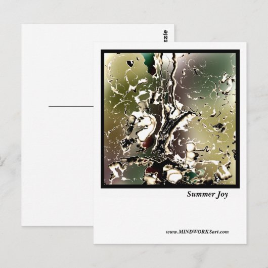 Carte Postale Soirée d'été (Devant / Derrière)