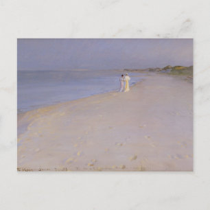 Carte Postale Soirée d'été à South Beach, Skagen, 1893