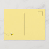 Carte Postale Soirée d'été joyeuse bumble abeilles jardin barbec (Dos)