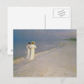 Carte Postale Soirée d'été sur la Skagen Southern Beach (Devant / Derrière)