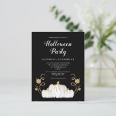 Carte Postale Soirée d'Halloween Citrouille noir (Debout devant)