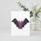 Carte Postale Soirée d'Halloween Cute Bat (Debout devant)