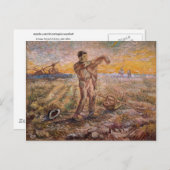 Carte Postale Soirée, Fin de journée, Vincent van Gogh (Devant / Derrière)