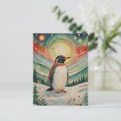 Carte Postale Soirée Flocon de Neige (Debout devant)