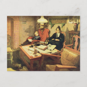 Carte Postale Soirée Lumière, pub. dans 'Lasst Licht Hinin'(`Lai