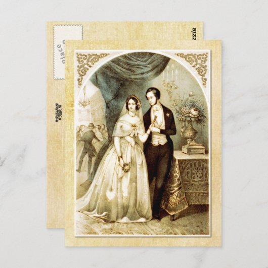 Carte Postale Soirée Mariage - Réception (Devant / Derrière)