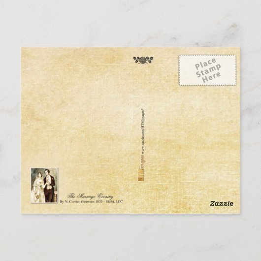 Carte Postale Soirée Mariage - Réception (Dos)